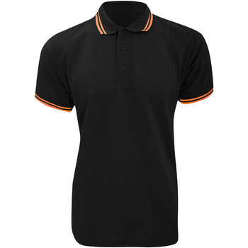 textil Herre Polo-t-shirts m. korte ærmer Kustom Kit KK409 Black/Orange