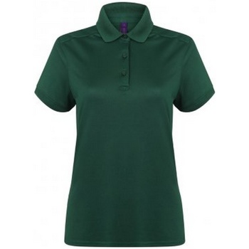 textil Dame Polo-t-shirts m. korte ærmer Henbury HB461 Grøn
