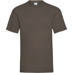 textil Herre T-shirts m. korte ærmer Universal Textiles 61036 Dark Brown