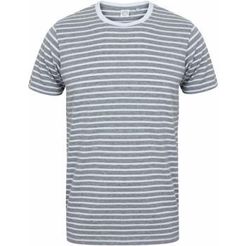 textil T-shirts m. korte ærmer Skinni Fit SF202 Heather Grey/White