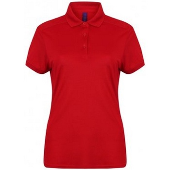 textil Dame Polo-t-shirts m. korte ærmer Henbury HB461 Rød