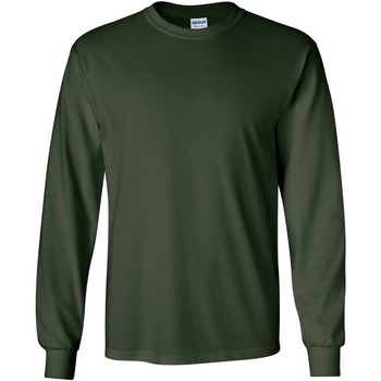 textil Herre Langærmede T-shirts Gildan 2400 Grøn