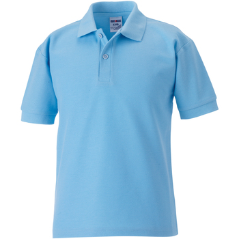 textil Dreng Polo-t-shirts m. korte ærmer Jerzees Schoolgear 539B Blå