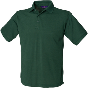 textil Herre Polo-t-shirts m. korte ærmer Henbury HB400 Grøn