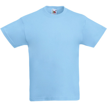 textil Børn T-shirts m. korte ærmer Fruit Of The Loom 61019 Blå