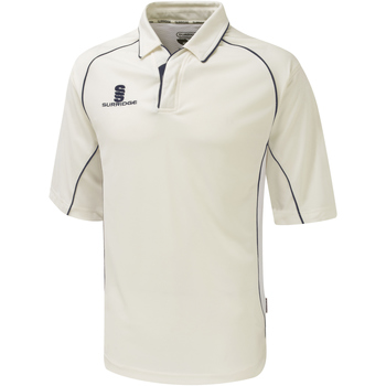 textil Dreng Polo-t-shirts m. korte ærmer Surridge SU01B White/Navy trim
