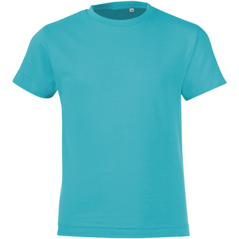 textil Børn T-shirts m. korte ærmer Sols 01183 Blå