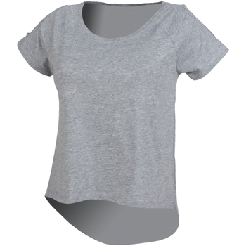 textil Dame T-shirts m. korte ærmer Skinni Fit SK233 Heather Grey