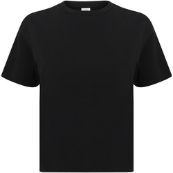 textil Dame T-shirts m. korte ærmer Skinni Fit Cropped Boxy Black