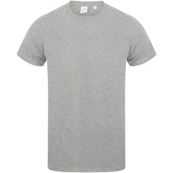 textil Herre T-shirts m. korte ærmer Skinni Fit SF122 Heather Grey