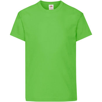 textil Børn T-shirts m. korte ærmer Fruit Of The Loom 61019 Lime