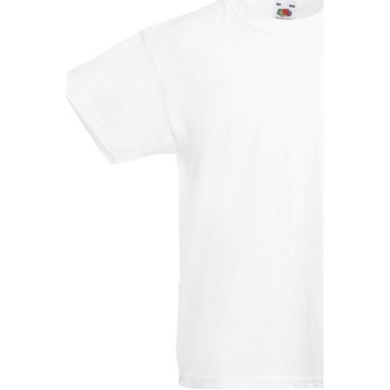 textil Børn T-shirts m. korte ærmer Fruit Of The Loom 61019 Hvid