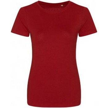 textil Dame T-shirts m. korte ærmer Ecologie EA01F Rød