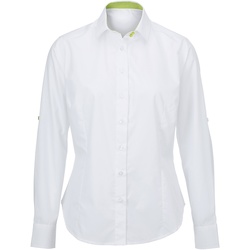 textil Dame Skjorter / Skjortebluser Alexandra AX060 White/ Lime