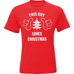 textil Herre T-shirts m. korte ærmer Christmas Shop CJ200 Red