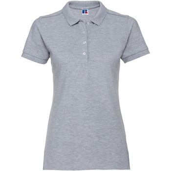 textil Dame Polo-t-shirts m. korte ærmer Russell 566F Grå