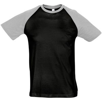 textil Herre T-shirts m. korte ærmer Sols 11190 Sort