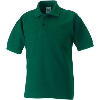 textil Dreng Polo-t-shirts m. korte ærmer Jerzees Schoolgear 65/35 Grøn
