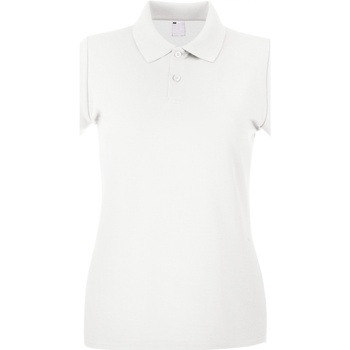 textil Dame Polo-t-shirts m. korte ærmer Universal Textiles 63030 Hvid