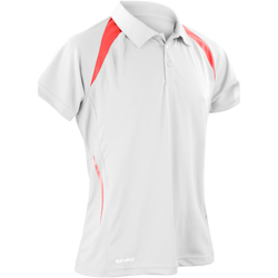 textil Herre Polo-t-shirts m. korte ærmer Spiro S177M White/Red
