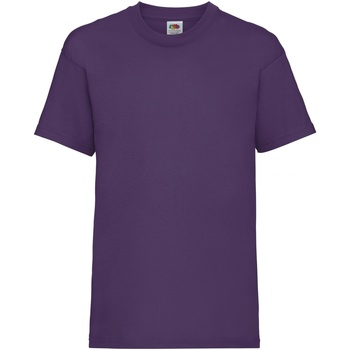 textil Børn T-shirts m. korte ærmer Fruit Of The Loom 61033 Violet