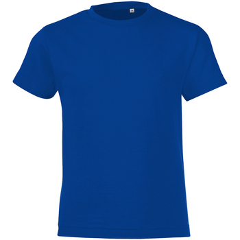 textil Børn T-shirts m. korte ærmer Sols 01183 Blå