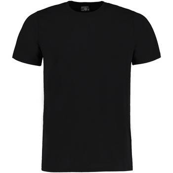 textil Herre T-shirts m. korte ærmer Kustom Kit KK504 Black Melange