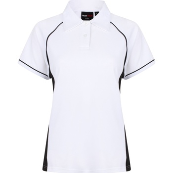 textil Dame Polo-t-shirts m. korte ærmer Finden & Hales LV371 White/Black/Black