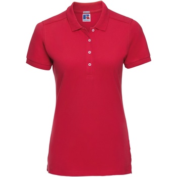 textil Dame Polo-t-shirts m. korte ærmer Russell 566F Rød