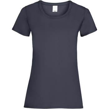 textil Dame T-shirts m. korte ærmer Universal Textiles 61372 Blå