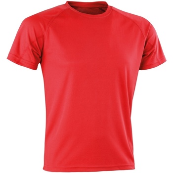 textil Langærmede T-shirts Spiro Aircool Rød