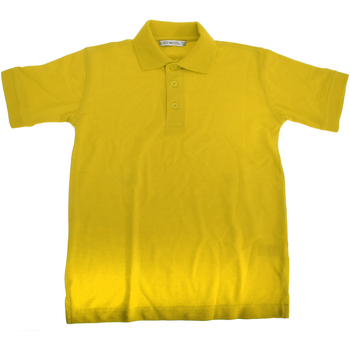 textil Dreng Polo-t-shirts m. korte ærmer Kustom Kit KK406 Canary