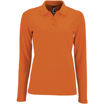textil Dame Polo-t-shirts m. lange ærmer Sols 2083 Orange