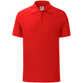 textil Herre Polo-t-shirts m. korte ærmer Fruit Of The Loom Iconic Rød