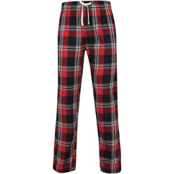 textil Herre Pyjamas / Natskjorte Skinni Fit SFM83 Red/Navy Check