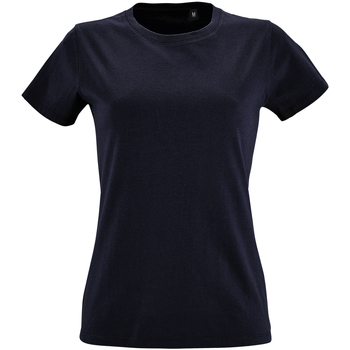 textil Dame T-shirts m. korte ærmer Sols 2080 Blå