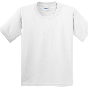 textil Børn T-shirts m. korte ærmer Gildan 64000B Hvid