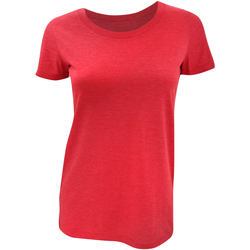 textil Dame T-shirts m. korte ærmer Bella + Canvas BE8413 Red Triblend