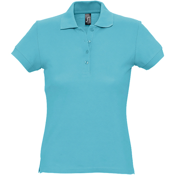 textil Dame Polo-t-shirts m. korte ærmer Sols 11338 Blå