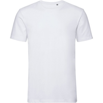 textil Herre Langærmede T-shirts Russell R108M Hvid