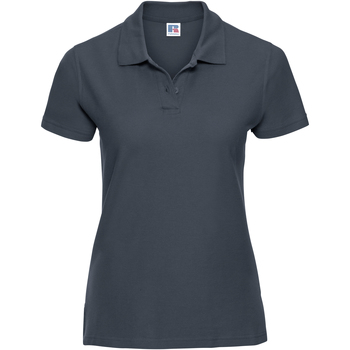 textil Dame Polo-t-shirts m. korte ærmer Russell J577F Blå