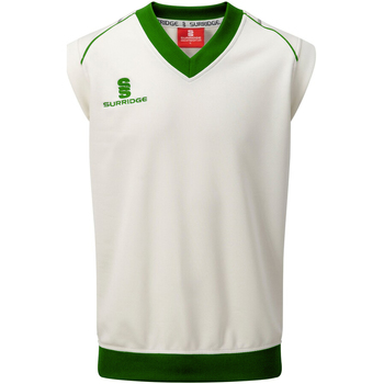 textil Herre Toppe / T-shirts uden ærmer Surridge SU012 White/ Green Trim