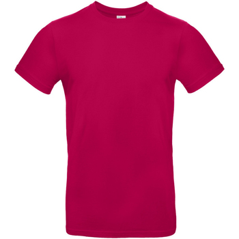 textil Herre Langærmede T-shirts B And C TU03T Rød