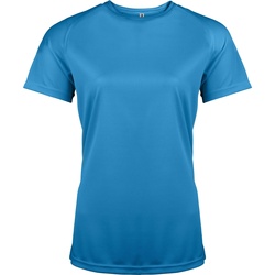 textil Dame T-shirts m. korte ærmer Kariban Proact PA439 Aqua Blue