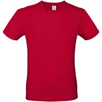 textil Herre Langærmede T-shirts B And C TU01T Rød