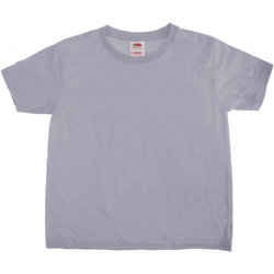 textil Børn T-shirts m. korte ærmer Fruit Of The Loom 61015 Heather Grey
