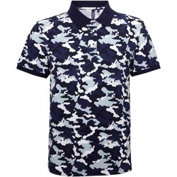 textil Herre Polo-t-shirts m. korte ærmer Asquith & Fox AQ018 Camo Blue