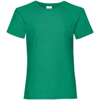 textil Pige T-shirts m. korte ærmer Fruit Of The Loom 61005 Grøn