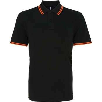 textil Herre Polo-t-shirts m. korte ærmer Asquith & Fox AQ011 Black/ Orange