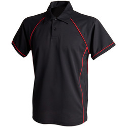 textil Herre Polo-t-shirts m. korte ærmer Finden & Hales Piped Black/Red